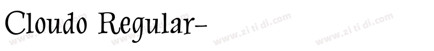Cloudo Regular字体转换